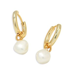 Kendra Scott Willa Cultured Baroque Pearl Huggie Hoop Earrings- 4290859