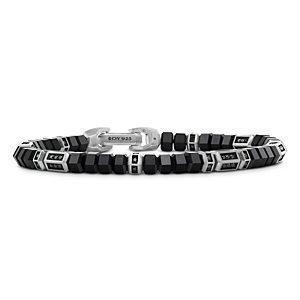 David Yurman Hex Bead Bracelet with Black Onyx Pave Black Diamonds- 4201933