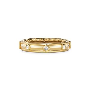 David Yurman 18K Yellow Gold Modern Renaissance Ring with Diamonds- 4200753