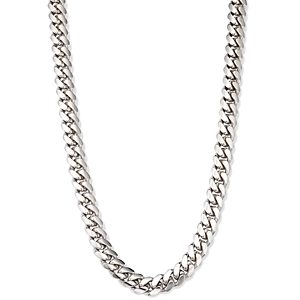 Alberto Amati Sterling Silver Cuban Chain Necklace, 20- 4262336