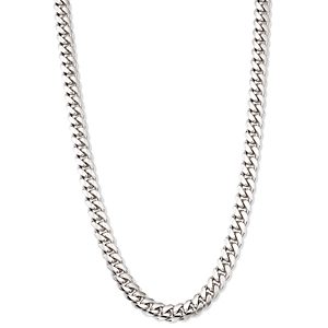 Alberto Amati Sterling Silver Cuban Chain Necklace, 24- 4262334