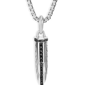 David Yurman Empire Amulet with Pave Black Diamonds- 4201745