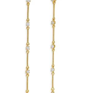 Rachel Reid 14K Yellow Gold Diamond Stick Drop Earrings- 4317580