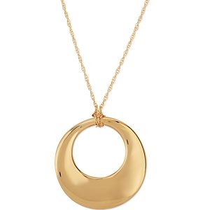 Bloomingdale's Graduate Circle Pendant Necklace in 14K Yellow Gold, 18 - 100% Exclusive- 4288644