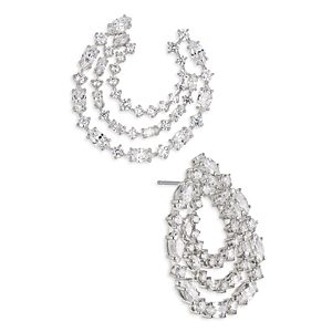 Nadri Rsvp Crystal Front to Back Drop Earrings- 4317879
