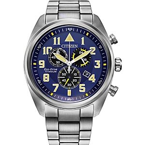 Citizen Eco-Drive Garrison Chronograph Super Titanium Watch, 44mm- 4332695