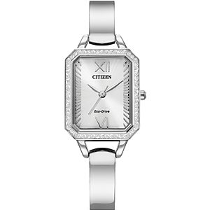 Citizen Eco-Drive Silhouette Crystal Stainless Steel Bangle Watch, 23mm- 4901003