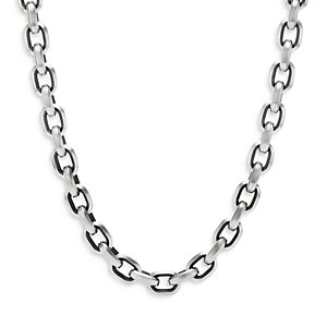 David Yurman Deco Chain Link Necklace in Sterling Silver, 24- 4201455