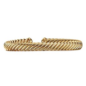 David Yurman 18K Yellow Gold Cablespira Cuff Bracelet- 4199896