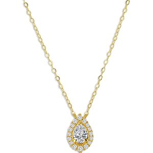 Bloomingdale's Diamond Pear Halo Pendant Necklace in 14K Yellow Gold, 0.25 ct. t.w. -100% Exclusive- 4937947