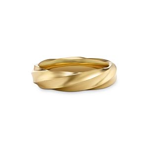 David Yurman Men's 18K Yellow Gold Cable Edge Band- 4201083