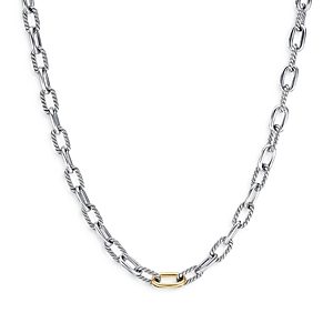 David Yurman 18K Yellow Gold & Sterling Silver Dy Madison Link Chain Necklace, 18.5- 4201712