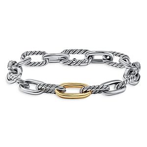 David Yurman 18K Yellow Gold & Sterling Silver Dy Madison Link Bracelet, 8.5mm- 4201708