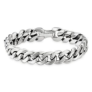 David Yurman Men's Sterling Silver Curb Chain Bracelet- 4337498