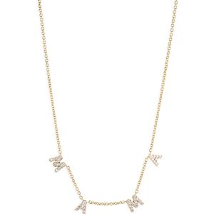 Nadri Mother's Day Pave Mama Statement Necklace in 18K Gold Plated, 16-18- 4341624