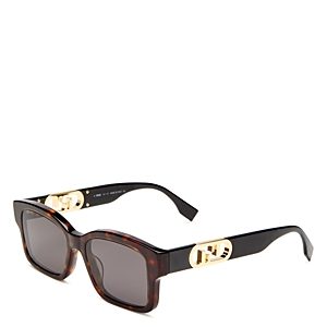 Fendi O'Lock Square Sunglasses, 53mm- 4330422