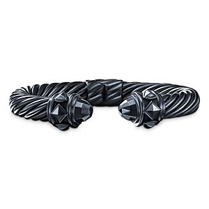 David Yurman Blackened Sterling Silver Renaissance Cable Cuff Bangle Bracelet- 4325537