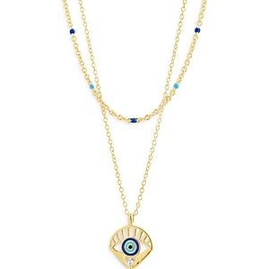 Sterling Forever Alessandra Layered Necklace, 20- 4354620