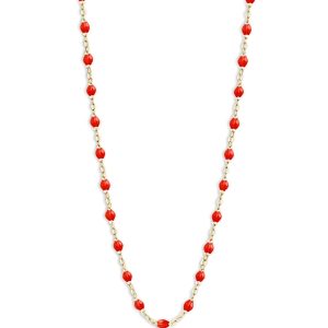 Gigi Clozeau 18K Yellow Gold Classic Gigi Resin Bead Collar Necklace, 17.7- 4353119