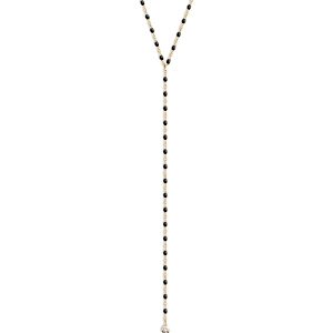 Gigi Clozeau 18K Yellow Gold Mini Gigi Diamond Resin Bead Y Necklace, 19.3-19.7- 4353138