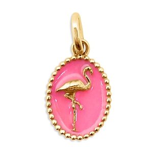 Gigi Clozeau 18K Yellow Gold Voyage Flamingo Pendant- 4353181
