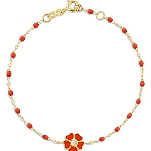 Gigi Clozeau 18K Yellow Gold Classic Gigi Voyage Flower Resin Bead Bracelet- 4353150