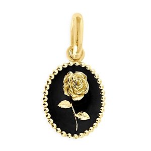 Gigi Clozeau 18K Yellow Gold Rose Pendant- 4353178