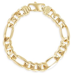 Bloomingdale's Figaro Link Chain Bracelet in 14K Yellow Gold - 100% Exclusive- 4347862