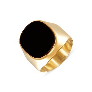 Bloomingdale's Men's Onyx Ring in 14K Yellow Gold - 100% Exclusive- 4347867