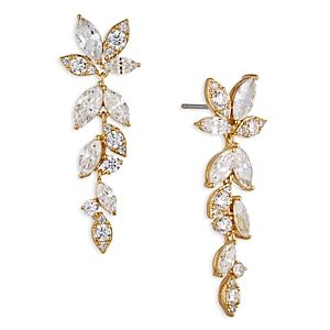 Nadri Wren Cubic Zirconia Cluster Linear Drop Earrings- 4370474