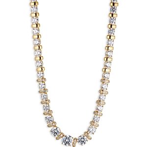 Nadri Freya Deco Cubic Zirconia & Pave Bead Collar Necklace, 16- 4370423