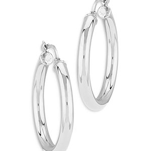 Bloomingdale's Tube Hoop Earrings in Sterling Silver - 100% Exclusive- 4393906