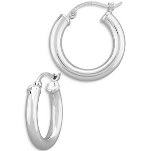 Bloomingdale's Tube Hoop Earrings in Sterling Silver - 100% Exclusive- 4393907