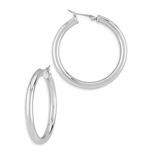 Bloomingdale's Tube Hoop Earrings in Sterling Silver - 100% Exclusive- 4393905