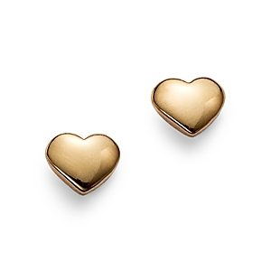 Bloomingdale's Heart Studs in 14K Yellow Gold - 100% Exclusive- 4053565