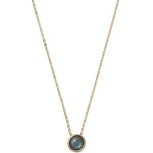 Black Opal Bezel Set Pendant Necklace in 14K Yellow Gold, 17 - 100% Exclusive- 1391195