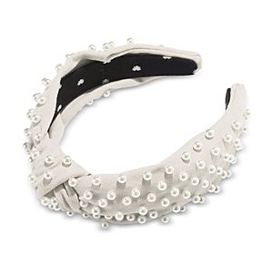 Lele Sadoughi Faux Pearl Knotted Headband- 4363029