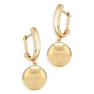 Bloomingdale's Polished Ball Drop Earrings in 14K Yellow Gold - 100% Exclusive- 4394007