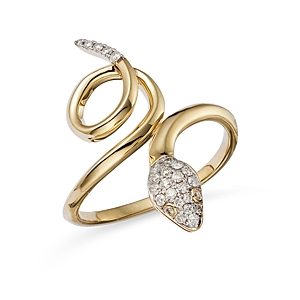 Bloomingdale's Diamond Snake Wrap Ring in 14K Yellow Gold, 0.15 ct. t.w. - 100% Exclusive- 4367217