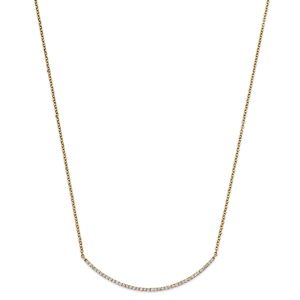 Bloomingdale's Diamond Curved Bar Necklace in 14K Yellow Gold, 0.50 ct. t.w. - 100% Exclusive- 4367215