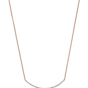 Bloomingdale's Diamond Curved Bar Necklace in 14K Rose Gold, 0.50 ct. t.w. - 100% Exclusive- 4367242
