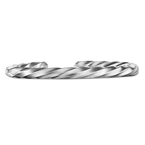 David Yurman Sterling Silver Cable Edge Cuff Bracelet- 4201716