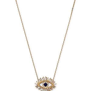 Suzanne Kalan 18K Yellow Gold Evil Eye x & Diamond Pendant Necklace, 18- 4347176