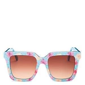 LoveShackFancy Novella Square Sunglasses, 53mm- 4424660