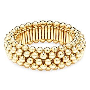 Aqua Ball Multi Row Stretch Bracelet in Gold Tone - 100% Exclusive- 4425839