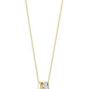 Georg Jensen 18K White & Yellow Gold Fusion Diamond Puzzle Inspired Pendant Necklace, 17.72- 4430825