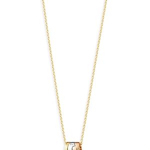 Georg Jensen 18K Rose, White & Yellow Gold Fusion Diamond Puzzle Inspired Pendant Necklace, 17.72- 4430823