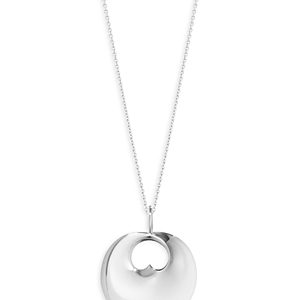 Georg Jensen Sterling Silver Hidden Heart Long Pendant Necklace, 35.43- 4439287