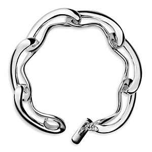 Georg Jensen Sterling Silver Infinity Link Chain Bracelet- 4439284
