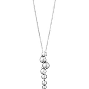 Georg Jensen Sterling Silver Moonlight Grapes Linear Cluster Pendant Necklace, 17.72- 4439108